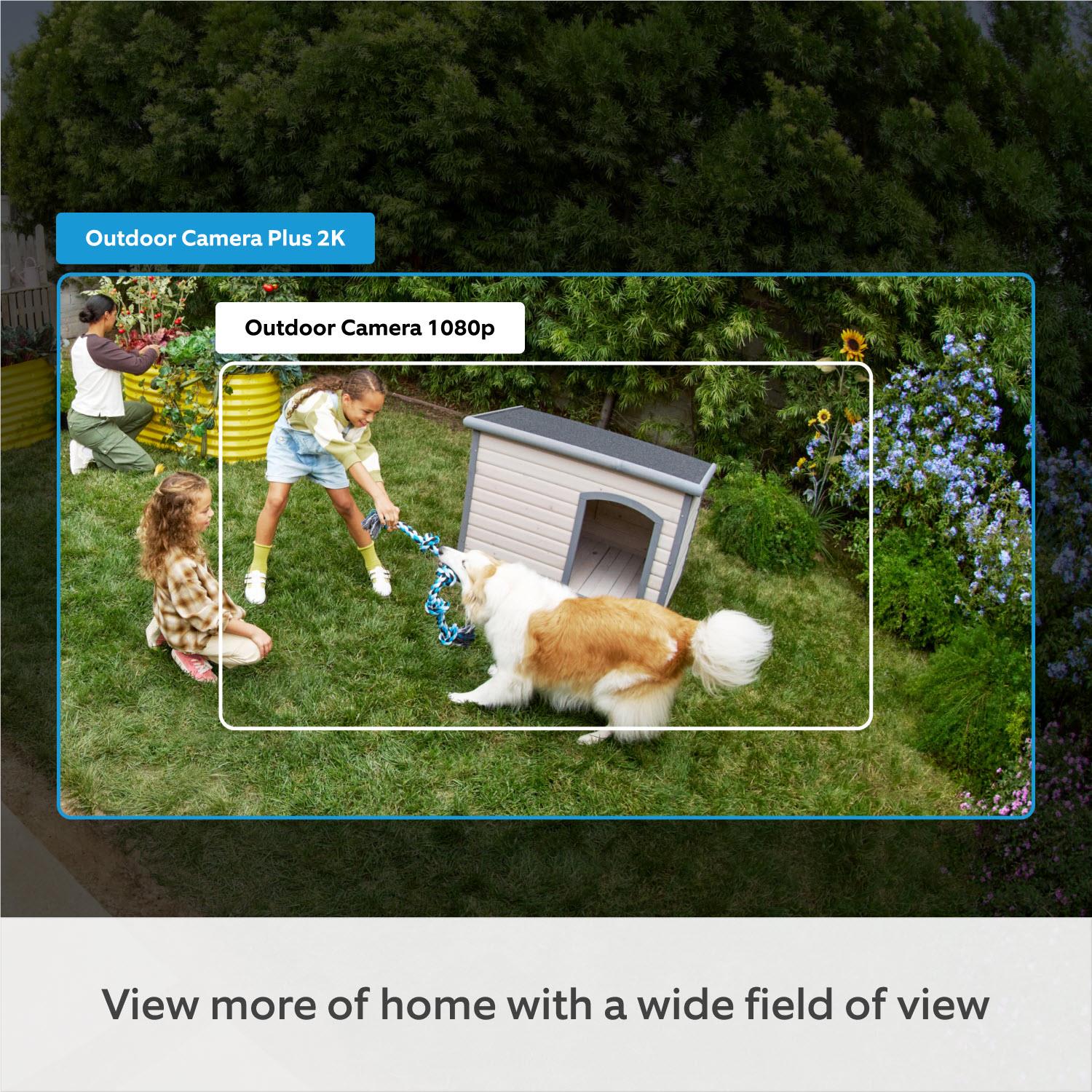 Ring Outdoor Security Camera Plus 2K Plug-In (Black)