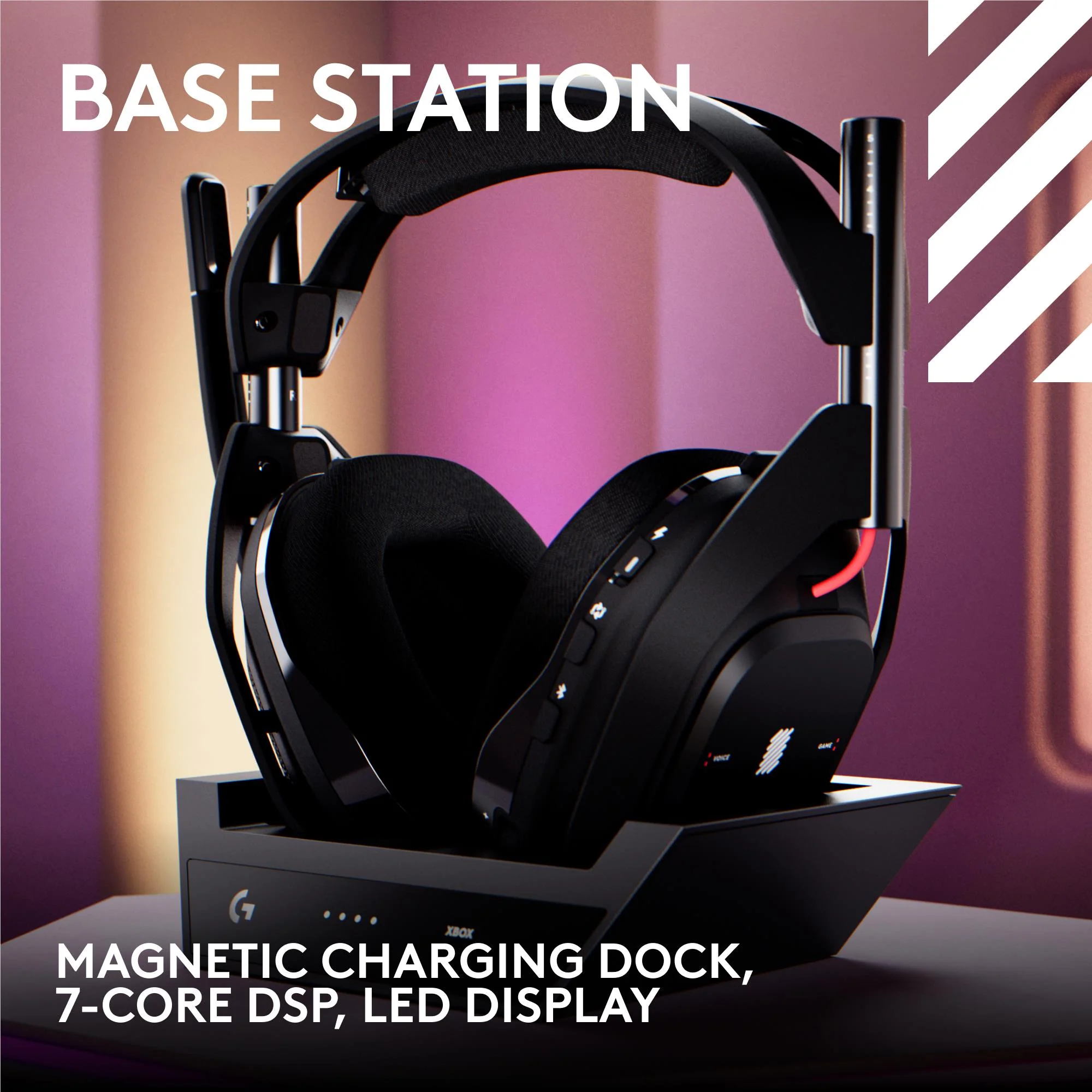 Logitech G Astro A50 LIGHTSPEED Wireless Gaming Headset + Base Station (Black)