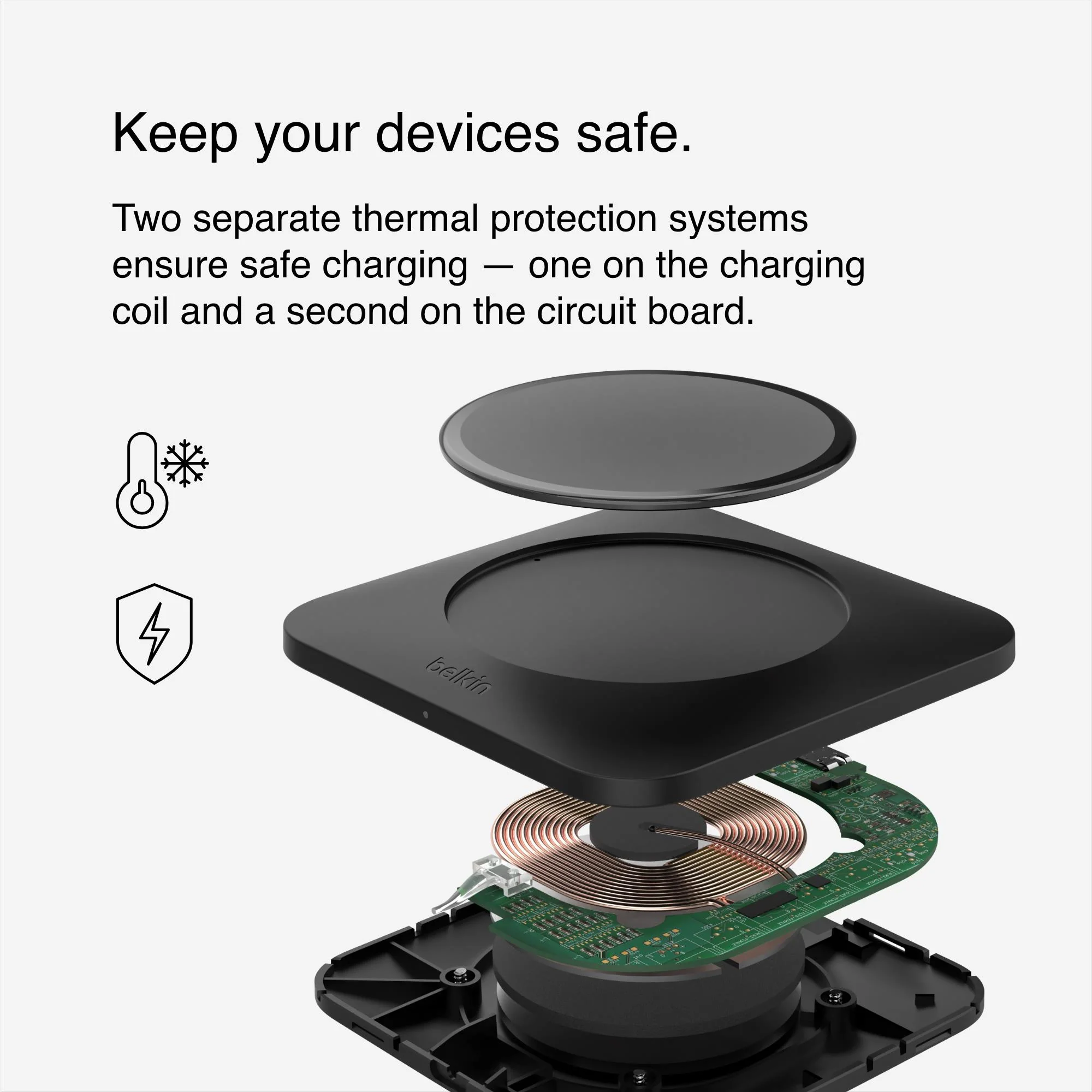 Belkin BoostCharge Universal Easy Align 15W Wireless Charging Pad