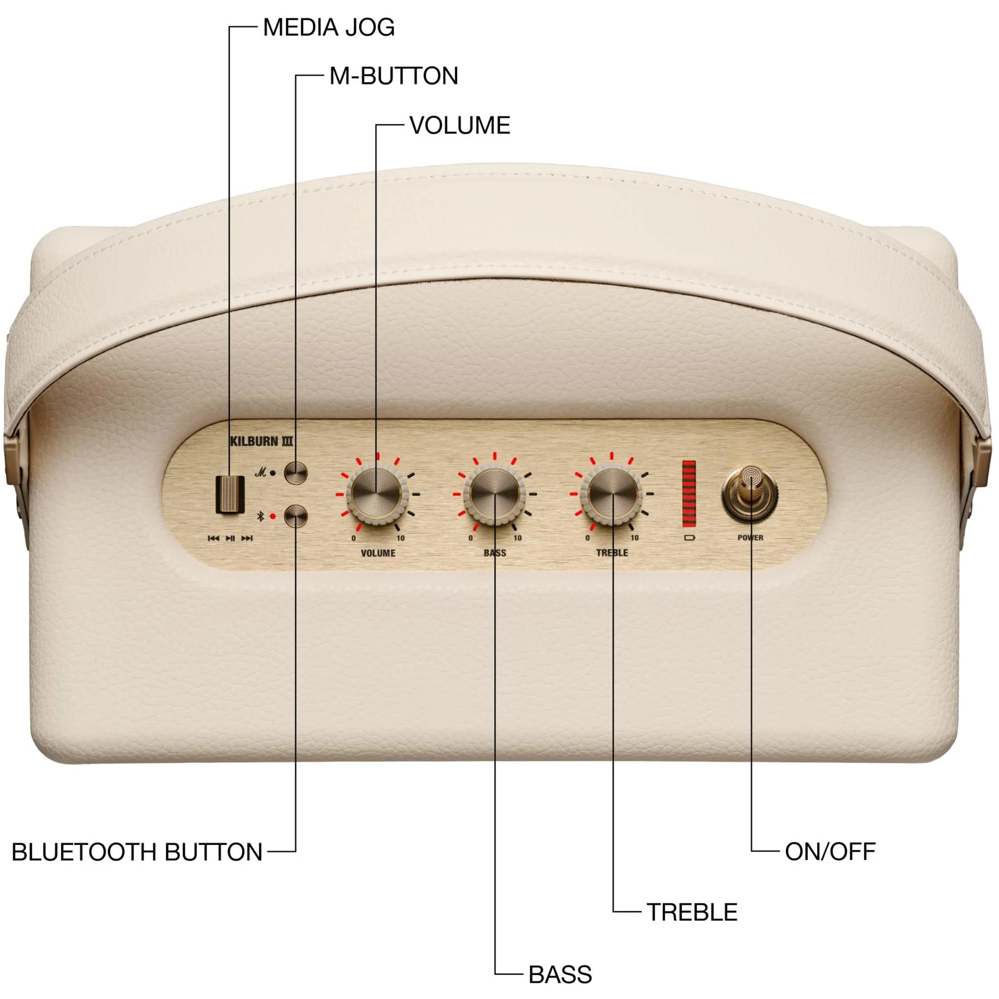 Marshall Kilburn III Portable Speaker (Cream)