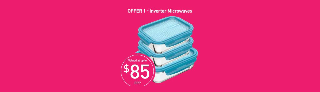 Panasonic 32L Inverter Sensor 1100W Microwave Oven