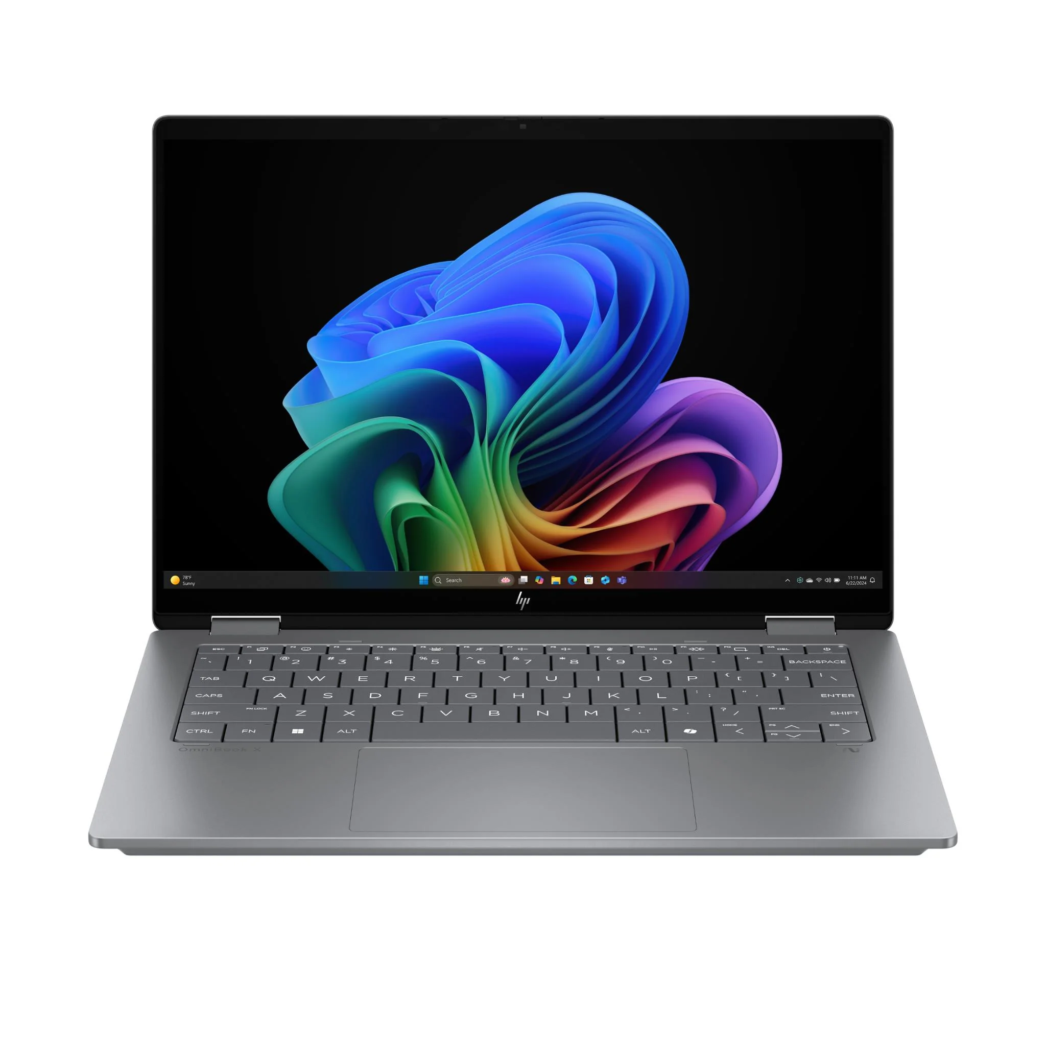 HP OmniBook X Flip 14" WUXGA 2-in-1 AI OLED Copilot+ AI PC Laptop (Intel Core Ultra 7-258V)[512GB/Silver]