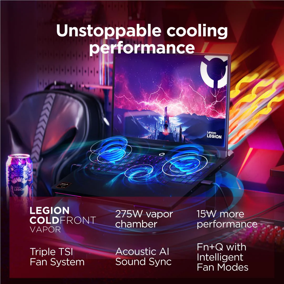 Lenovo Legion Pro 7 16IAX10H 16" WQXGA 240Hz OLED Gaming Laptop (Intel Core Ultra 9-275HX)[GeForce RTX 5080]