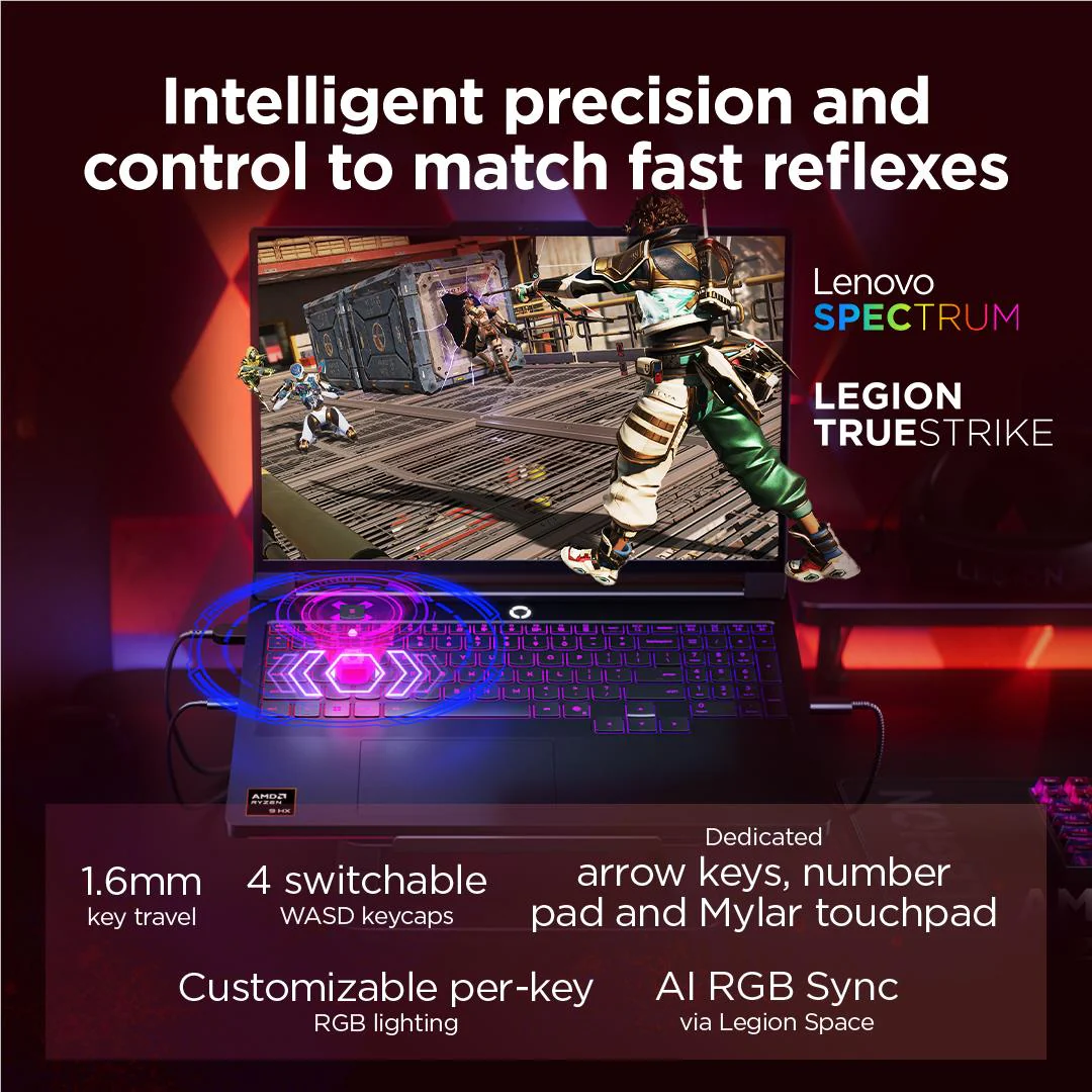 Lenovo Legion Pro 7 16IAX10H 16" WQXGA 240Hz OLED Gaming Laptop (Intel Core Ultra 9-275HX)[GeForce RTX 5080]