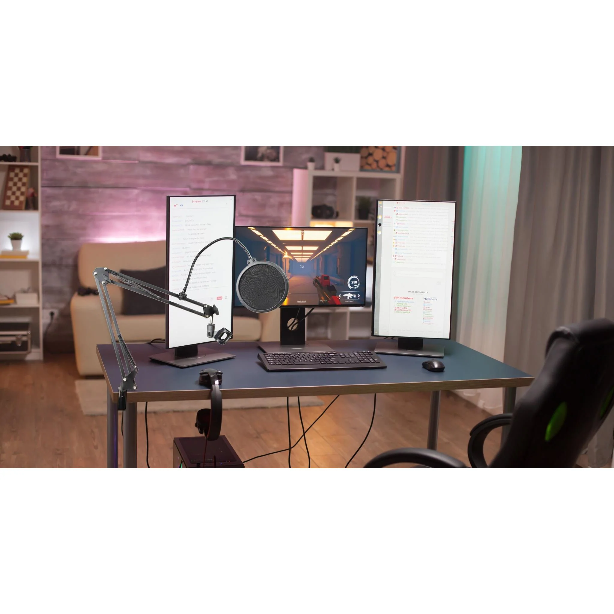 Influencer Microphone Boom Arm Desk Kit