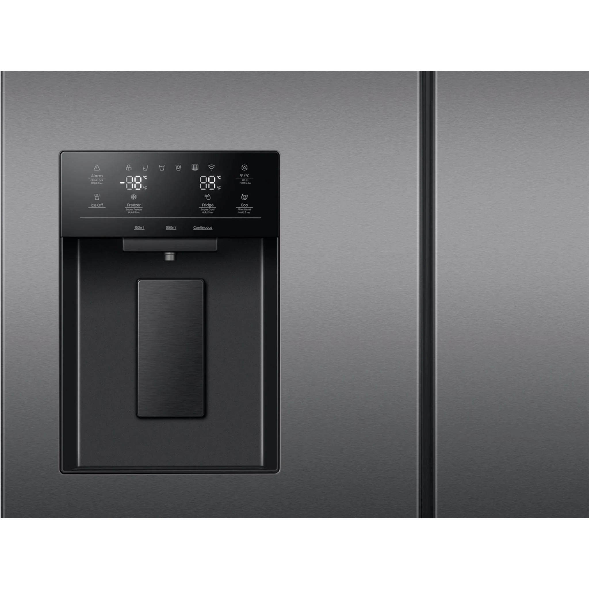 Hisense HRFD634BW 634L PureFlat French Door Fridge (Dark Stainless Steel)