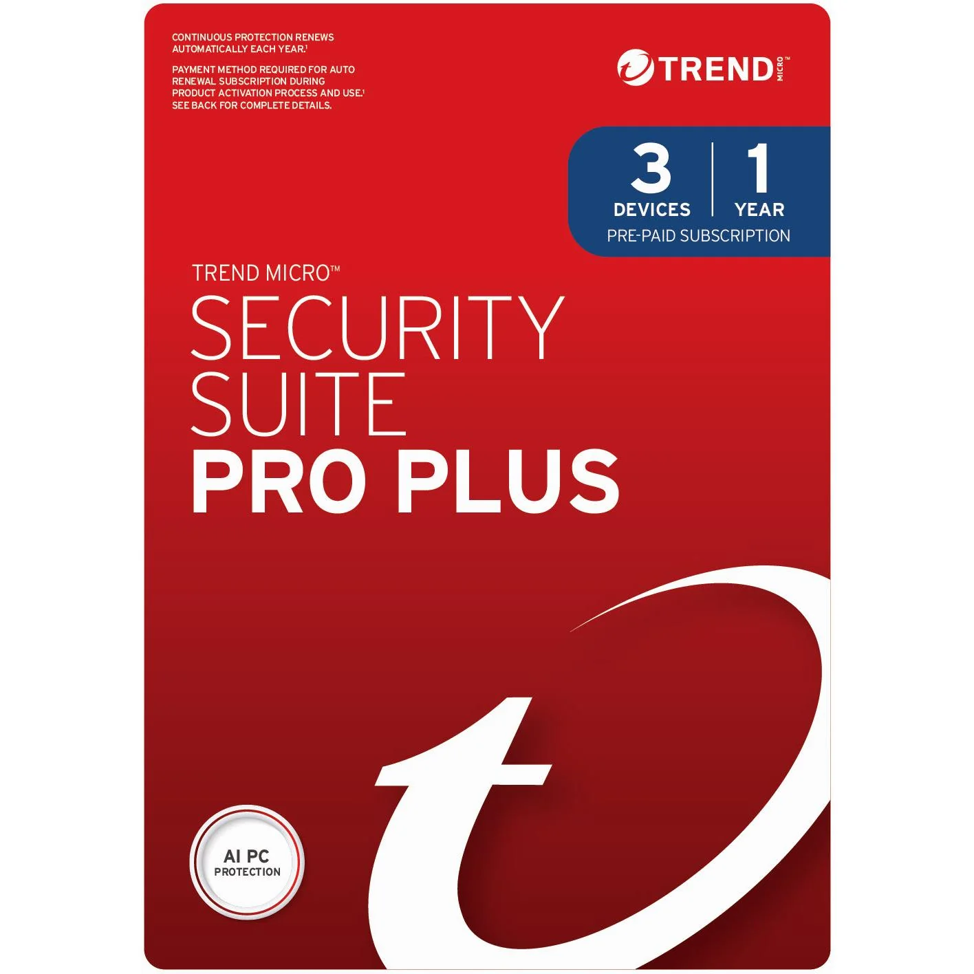 Trend Micro Security Suite Pro Plus (3-Device, 1 Year)[Digital Download]