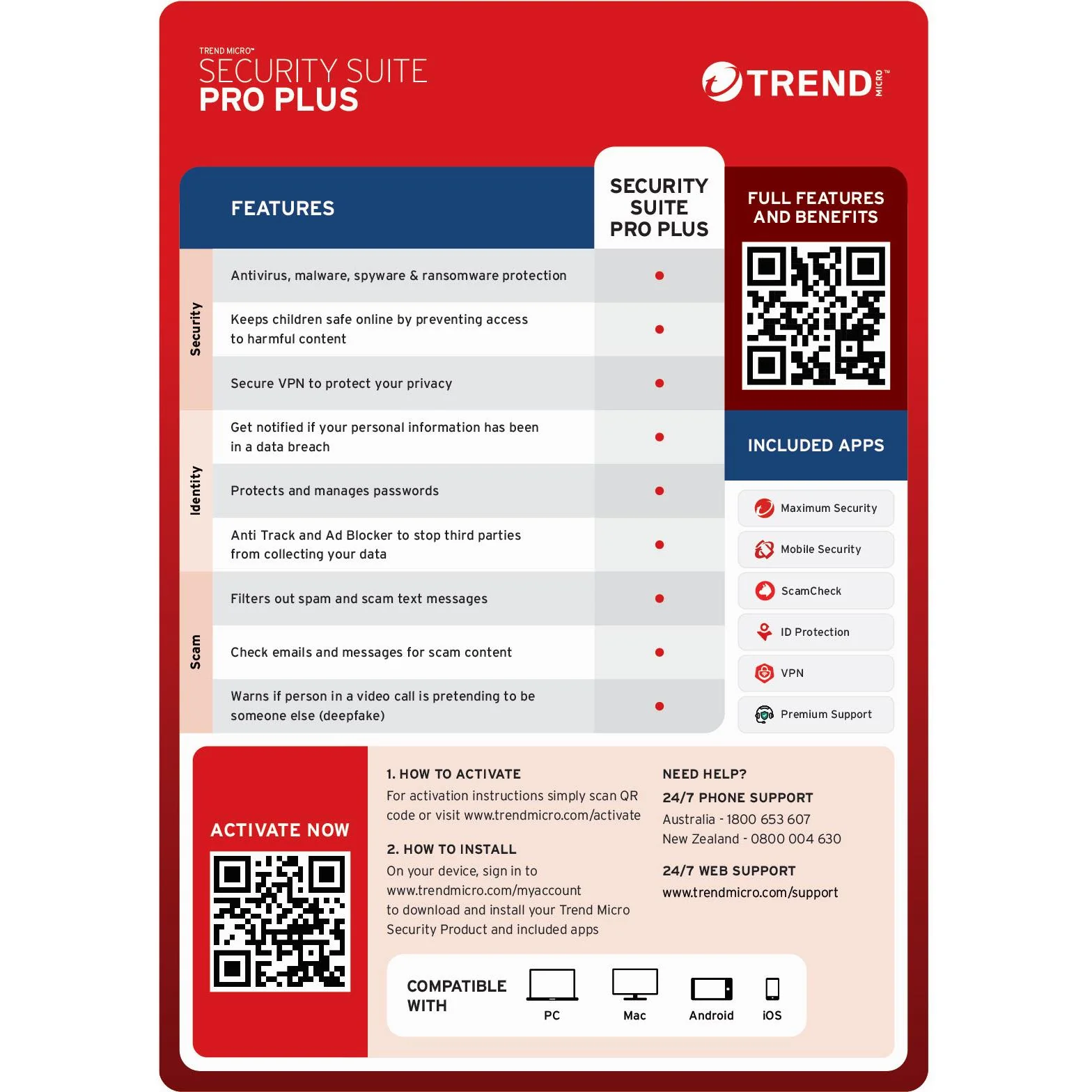 Trend Micro Security Suite Pro Plus (3-Device, 1 Year)[Digital Download]