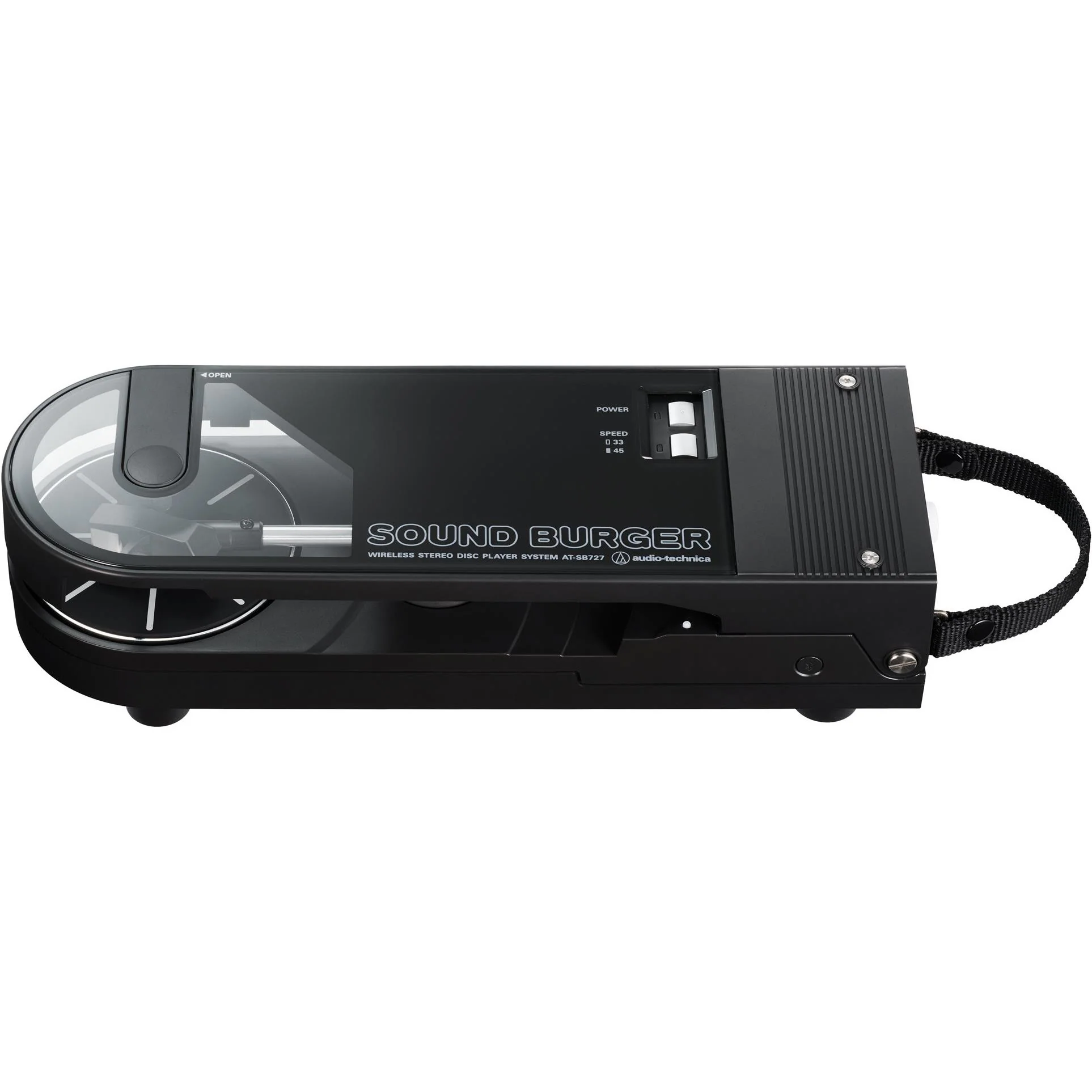 Audio-Technica AT-SB727 Sound Burger Portable Bluetooth Turntable (Black)