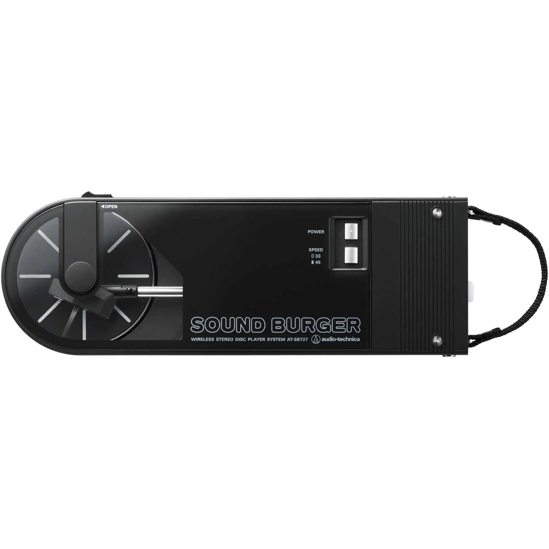Audio-Technica AT-SB727 Sound Burger Portable Bluetooth Turntable (Black)