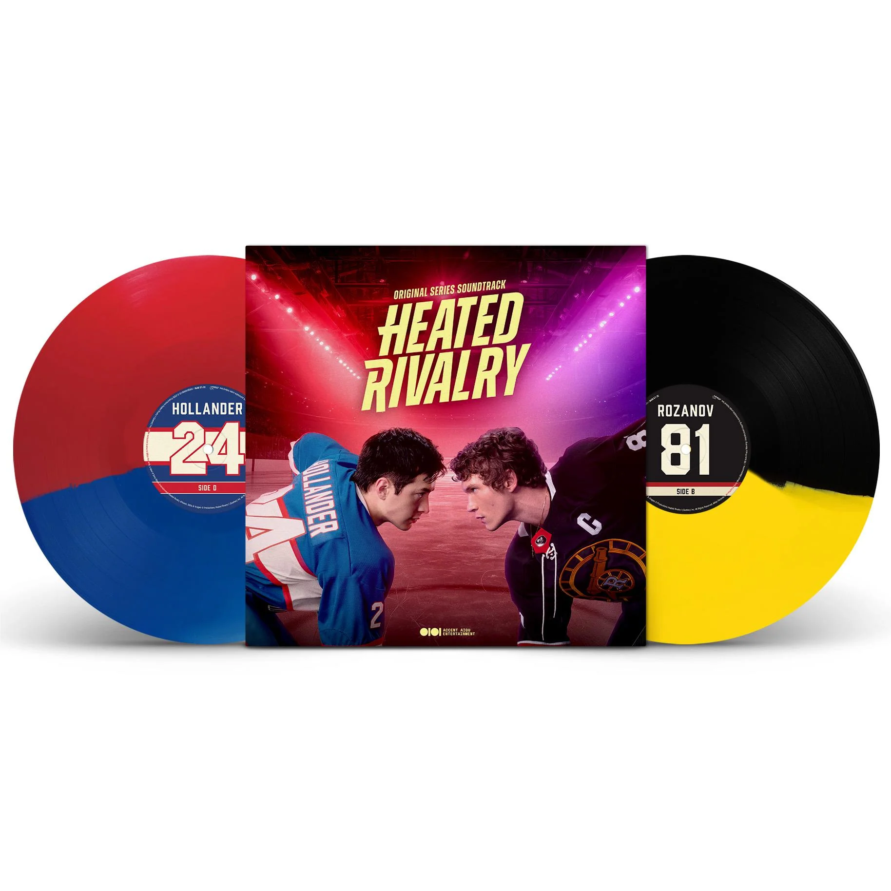 Heated Rivalry (Original Series Soundtrack Montreal Vs Boston Edition Blue/Red & Black/Yellow Vinyl)