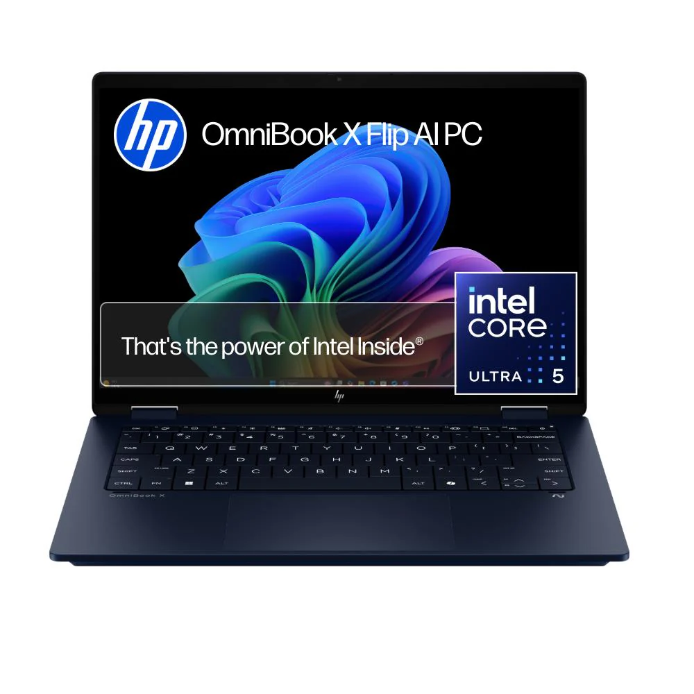 HP OmniBook X Flip 14" WUXGA 2-in-1 AI OLED Laptop (Intel Core Ultra 5)[512GB/Blue]
