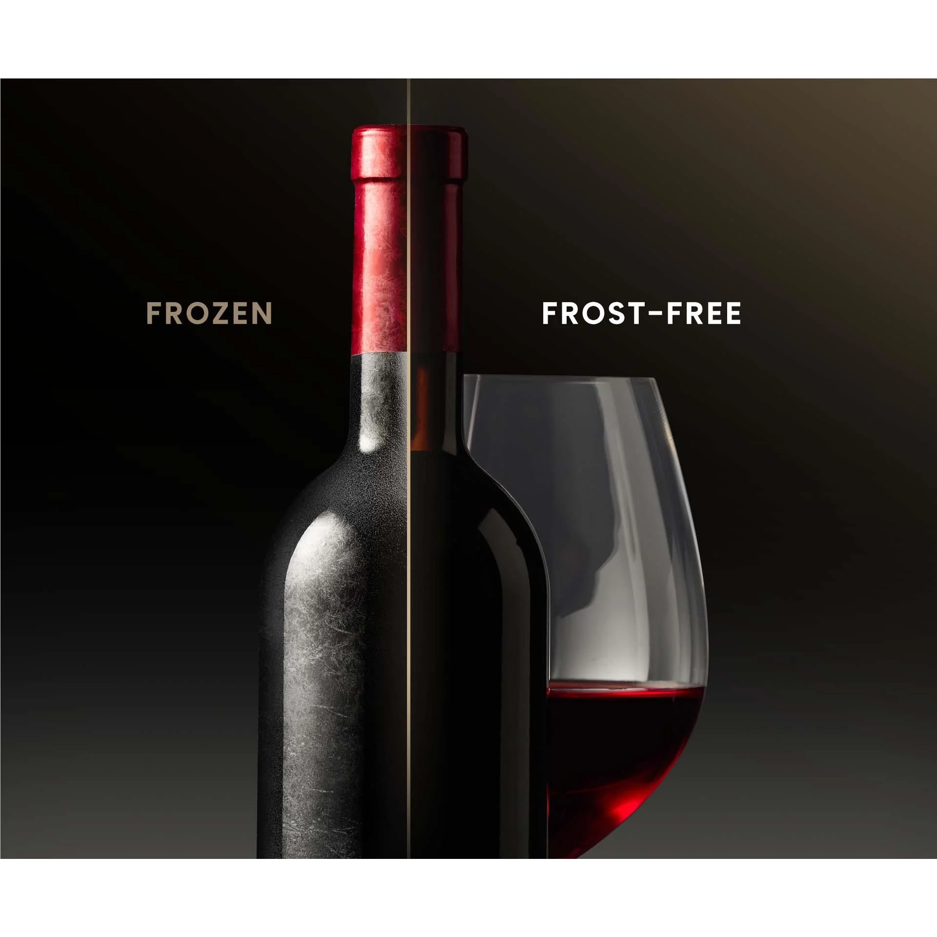 Hisense HRWC108B 108-Botttle Dual-Zone Wine Cabinet