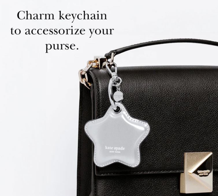 Kate Spade Star Charm Keychain for AirTag