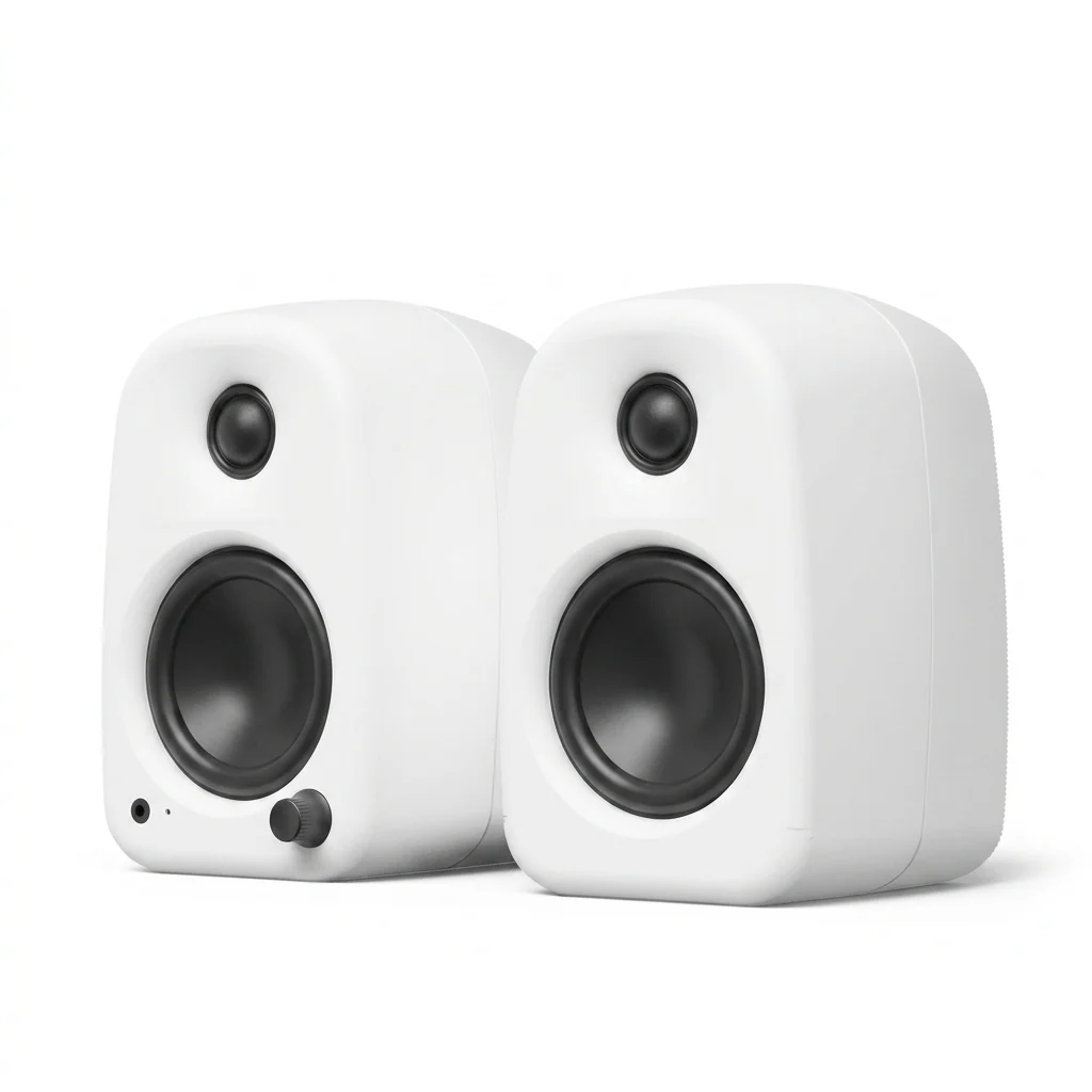 Kanto UKI 100W Desktop Speakers with Bluetooth (Matte White)