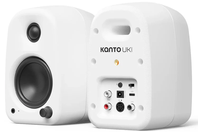 Kanto UKI 100W Desktop Speakers with Bluetooth (Matte White)